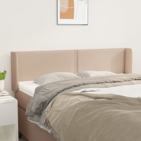 Cabecero de cuero sintético color capuchino 147x16x78/88 cm de , Cabeceros y pies de cama - Ref: Foro24-3118723, Precio: 56,4...