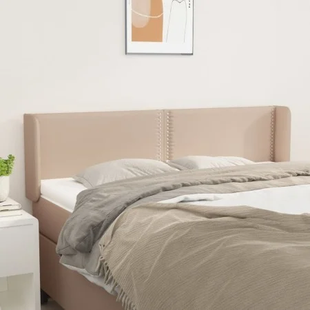 Cappuccino synthetic leather headboard 147x16x78/88 cm by , Headboards and footboards - Ref: Foro24-3118723, Price: 66,93 €, ...