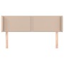 Kopfteil aus Cappuccino-Kunstleder, 147 x 16 x 78/88 cm von , Kopf- und Fußteile - Ref: Foro24-3118723, Preis: 56,48 €, Rabat...