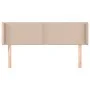 Kopfteil aus Cappuccino-Kunstleder, 147 x 16 x 78/88 cm von , Kopf- und Fußteile - Ref: Foro24-3118723, Preis: 66,93 €, Rabat...