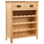 Weinregal aus massivem Eichenholz, 72 x 32 x 90 cm von vidaXL, Weinregale - Ref: Foro24-247043, Preis: 259,50 €, Rabatt: %