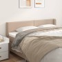 Cabecero de cuero sintético color capuchino 183x16x78/88 cm de , Cabeceros y pies de cama - Ref: Foro24-3118735, Precio: 69,88 €