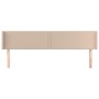 Kopfteil aus Cappuccino-Kunstleder, 183 x 16 x 78/88 cm von , Kopf- und Fußteile - Ref: Foro24-3118735, Preis: 69,96 €, Rabat...