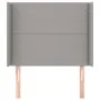 Headboard with light gray fabric ears 83x16x118/128 cm by , Headboards and footboards - Ref: Foro24-3119414, Price: 57,29 €, ...