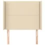 Cabecero con orejas de tela color crema 103x16x118/128 cm de , Cabeceros y pies de cama - Ref: Foro24-3119435, Precio: 61,54 ...