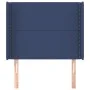 Kopfteil mit blauen Stoffohren 93x16x118/128 cm von , Kopf- und Fußteile - Ref: Foro24-3119428, Preis: 59,34 €, Rabatt: %
