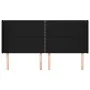 Headboard with black fabric ears 183x16x118/128 cm by , Headboards and footboards - Ref: Foro24-3119456, Price: 102,85 €, Dis...