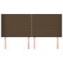 Kopfteil mit dunkelbraunen Stoffohren 163x16x118/128 cm von , Kopf- und Fußteile - Ref: Foro24-3119449, Preis: 96,03 €, Rabat...