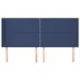 Headboard with blue fabric ears 203x16x118/128 cm by , Headboards and footboards - Ref: Foro24-3119468, Price: 102,87 €, Disc...
