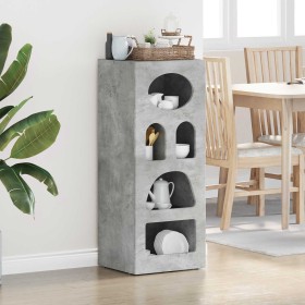 Aparador Gris Concreto 40 x 35 x 100,5 cm Madera de ingeniería en Aparadores | Comprar online en Foro24