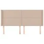 Cabecero con orejas cuero sintético capuchino 183x16x118/128 cm de , Cabeceros y pies de cama - Ref: Foro24-3119547, Precio: ...