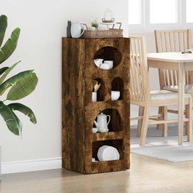 Aparador Roble ahumado 40 x 35 x 100,5 cm Madera de ingeniería en Aparadores | Comprar online en Foro24