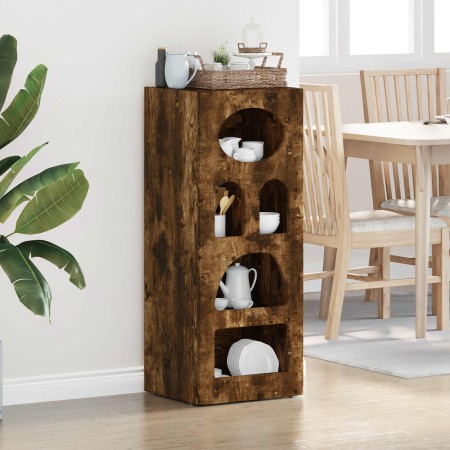 Aparador Roble ahumado 40 x 35 x 100,5 cm Madera de ingeniería en Aparadores | Comprar online en Foro24