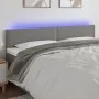 Kopfteil aus dunkelgrauem Stoff mit LED 180x5x78/88 cm von , Kopf- und Fußteile - Ref: Foro24-3121487, Preis: 53,88 €, Rabatt: %