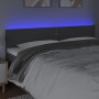 Headboard with LED in dark gray fabric 180x5x78/88 cm by , Headboards and footboards - Ref: Foro24-3121487, Price: 55,19 €, D...