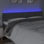 Kopfteil aus dunkelgrauem Stoff mit LED 180x5x78/88 cm von , Kopf- und Fußteile - Ref: Foro24-3121487, Preis: 53,88 €, Rabatt: %