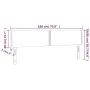 Kopfteil aus dunkelgrauem Stoff mit LED 180x5x78/88 cm von , Kopf- und Fußteile - Ref: Foro24-3121487, Preis: 53,88 €, Rabatt: %