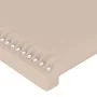 Headboard with LED synthetic leather cappuccino color 80x5x78/88 cm by , Headboards and footboards - Ref: Foro24-3121549, Pri...