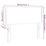 Headboard with LED synthetic leather cappuccino color 80x5x78/88 cm by , Headboards and footboards - Ref: Foro24-3121549, Pri...