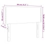 Kopfteil mit LED-Kunstleder in der Farbe Cappuccino, 80 x 5 x 78/88 cm von , Kopf- und Fußteile - Ref: Foro24-3121549, Preis:...