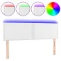 Headboard with LED white synthetic leather 144x5x78/88 cm by , Headboards and footboards - Ref: Foro24-3121563, Price: 62,80 ...
