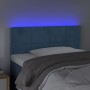 LED-Kopfteil aus dunkelblauem Samt, 80 x 5 x 78/88 cm von , Kopf- und Fußteile - Ref: Foro24-3121646, Preis: 38,59 €, Rabatt: %