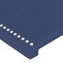 Kopfteil mit LED-Lichtern aus blauem Stoff, 90 x 5 x 118/128 cm von , Kopf- und Fußteile - Ref: Foro24-3122272, Preis: 53,26 ...