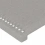 Headboard with LED lights light gray fabric 90x5x118/128 cm by , Headboards and footboards - Ref: Foro24-3122266, Price: 55,8...