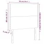 Headboard with LED lights light gray fabric 90x5x118/128 cm by , Headboards and footboards - Ref: Foro24-3122266, Price: 55,8...