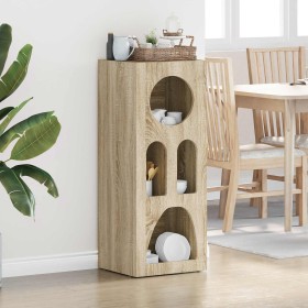 Aparador Roble Sonoma 40 x 35 x 100.5 cm Madera de ingeniería en Aparadores | Comprar online en Foro24