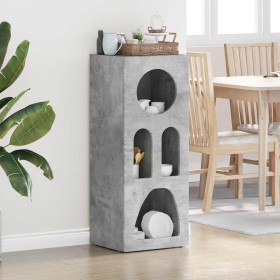 Aparador Gris Concreto 40 x 35 x 100.5 cm Madera de ingeniería en Aparadores | Comprar online en Foro24