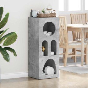Aparador Gris Concreto 40 x 35 x 100.5 cm Madera de ingeniería en Aparadores | Comprar online en Foro24