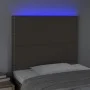 Kopfteil mit LED-Leuchten, taupegrauer Stoff, 90 x 5 x 118/128 cm von , Kopf- und Fußteile - Ref: Foro24-3122270, Preis: 55,3...