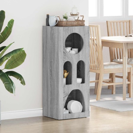 Aparador Gris Sonoma 40 x 35 x 100.5 cm Madera de ingeniería en Aparadores | Comprar online en Foro24