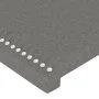 Kopfteil mit LED-Leuchten aus dunkelgrauem Stoff, 160 x 5 x 118/128 cm von , Kopf- und Fußteile - Ref: Foro24-3122291, Preis:...