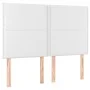 Headboard with LED lights white synthetic leather 144x5x118/128 cm by , Headboards and footboards - Ref: Foro24-3122375, Pric...