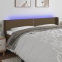 Dark brown fabric headboard with LED 163x16x78/88 cm by , Headboards and footboards - Ref: Foro24-3123105, Price: 61,83 €, Di...