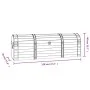 Vintage solid wood storage trunk 120x30x40 cm by vidaXL, Lockers and storage cabinets - Ref: Foro24-245801, Price: 176,07 €, ...