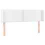 Headboard with LED white synthetic leather 147x16x78/88 cm by , Headboards and footboards - Ref: Foro24-3123187, Price: 75,38...