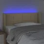 Kopfteil aus cremefarbenem Stoff mit LED 83x16x78/88 cm von , Kopf- und Fußteile - Ref: Foro24-3123215, Preis: 54,78 €, Rabat...