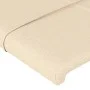 Cream fabric headboard with LED 83x16x78/88 cm by , Headboards and footboards - Ref: Foro24-3123215, Price: 54,78 €, Discount: %