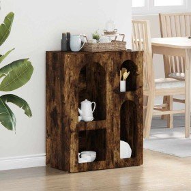Aparador Roble ahumado 59 x 35 x 80.5 cm Madera de ingeniería en Aparadores | Comprar online en Foro24