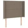 Headboard with LED in taupe gray fabric 93x16x118/128 cm by , Headboards and footboards - Ref: Foro24-3123894, Price: 68,15 €...