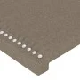 Headboard with LED in taupe gray fabric 93x16x118/128 cm by , Headboards and footboards - Ref: Foro24-3123894, Price: 68,15 €...