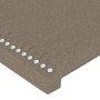 Kopfteil mit LED aus taupegrauem Stoff 93x16x118/128 cm von , Kopf- und Fußteile - Ref: Foro24-3123894, Preis: 67,11 €, Rabat...