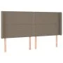 Headboard with LED in taupe gray fabric 163x16x118/128 cm by , Headboards and footboards - Ref: Foro24-3123918, Price: 120,85...