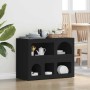 Aparador Negro 80.5 x 35 x 59 cm Madera de ingeniería en Aparadores | Comprar online en Foro24