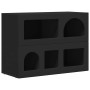 Aparador Negro 80.5 x 35 x 59 cm Madera de ingeniería en Aparadores | Comprar online en Foro24