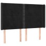 Kopfteil aus schwarzem Samt mit LED 147x16x118/128 cm von , Kopf- und Fußteile - Ref: Foro24-3123958, Preis: 106,64 €, Rabatt: %
