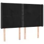Kopfteil aus schwarzem Samt mit LED 147x16x118/128 cm von , Kopf- und Fußteile - Ref: Foro24-3123958, Preis: 118,30 €, Rabatt: %